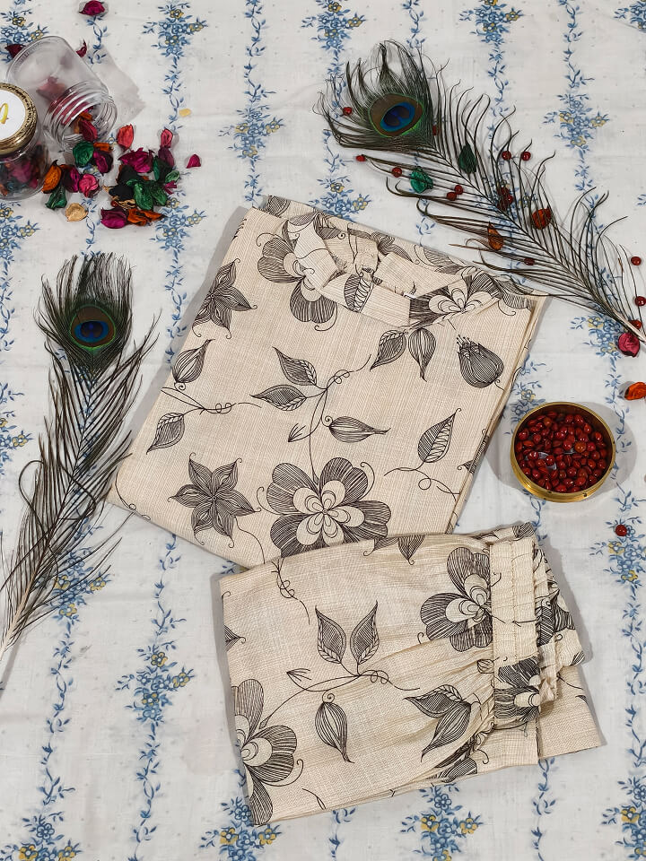 Anjanam Ivory Bloom Co-Ord Set