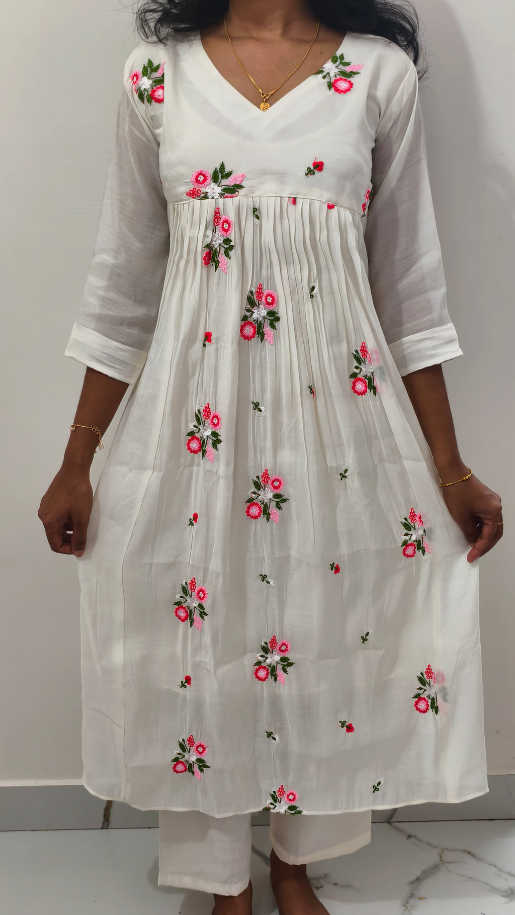 Anjanam Berry Blossom Co-ord Set