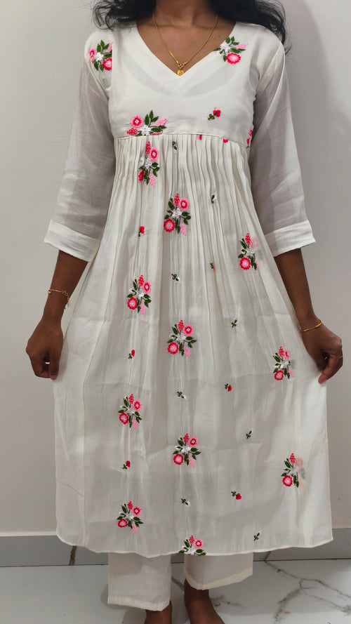 Anjanam Berry Blossom Co-ord Set