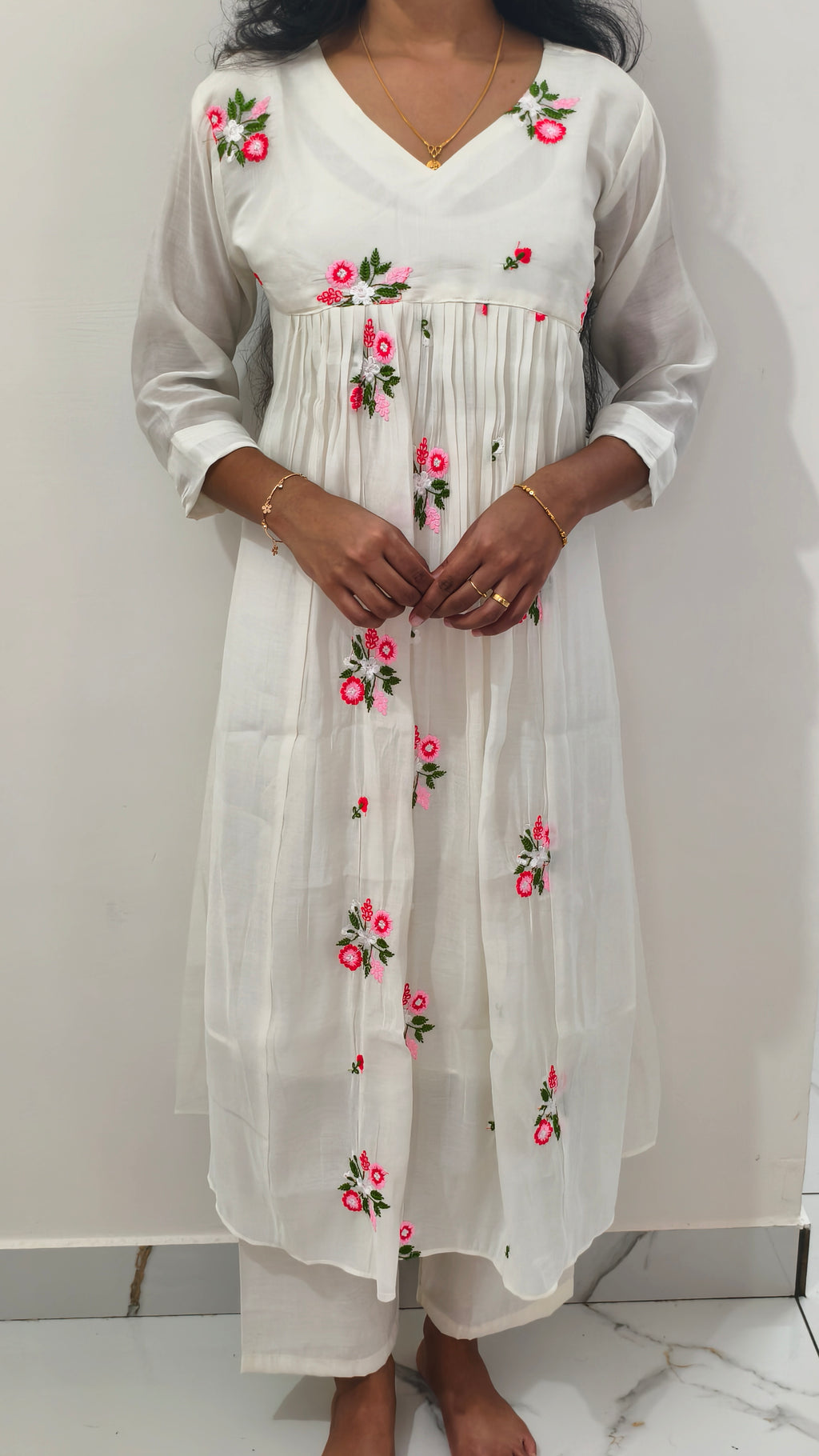 Anjanam Berry Blossom Co-ord Set
