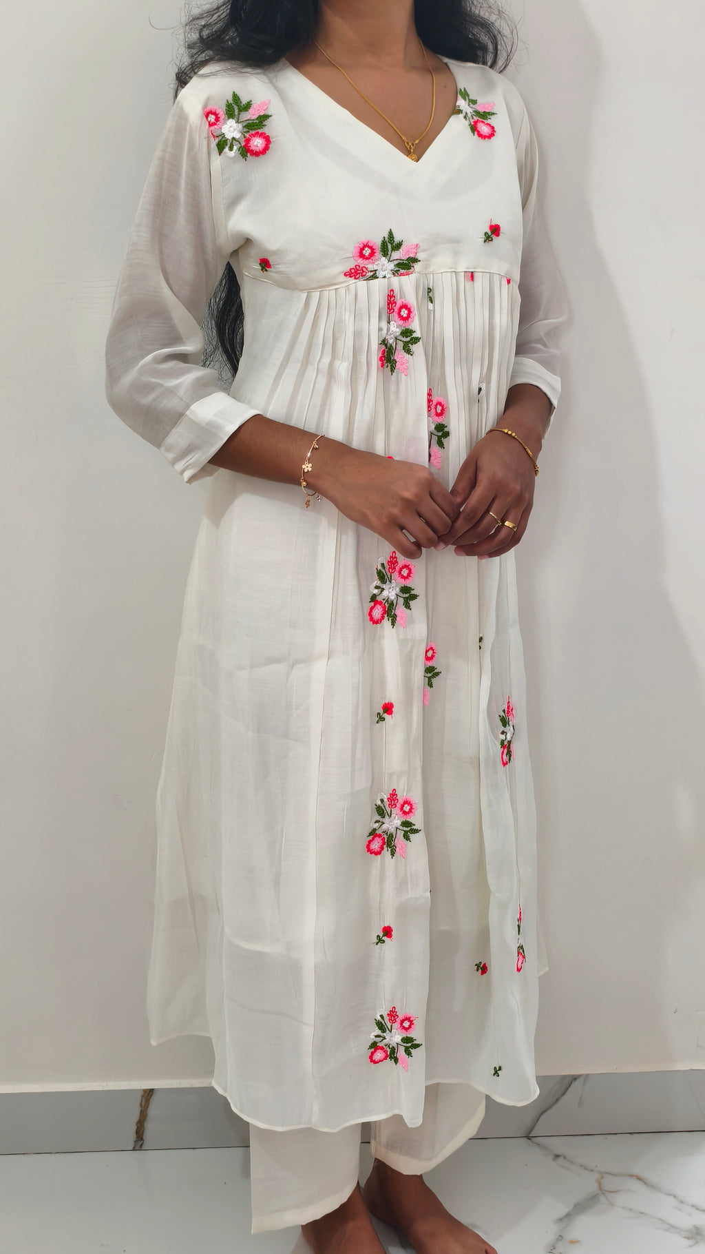 Anjanam Berry Blossom Co-ord Set