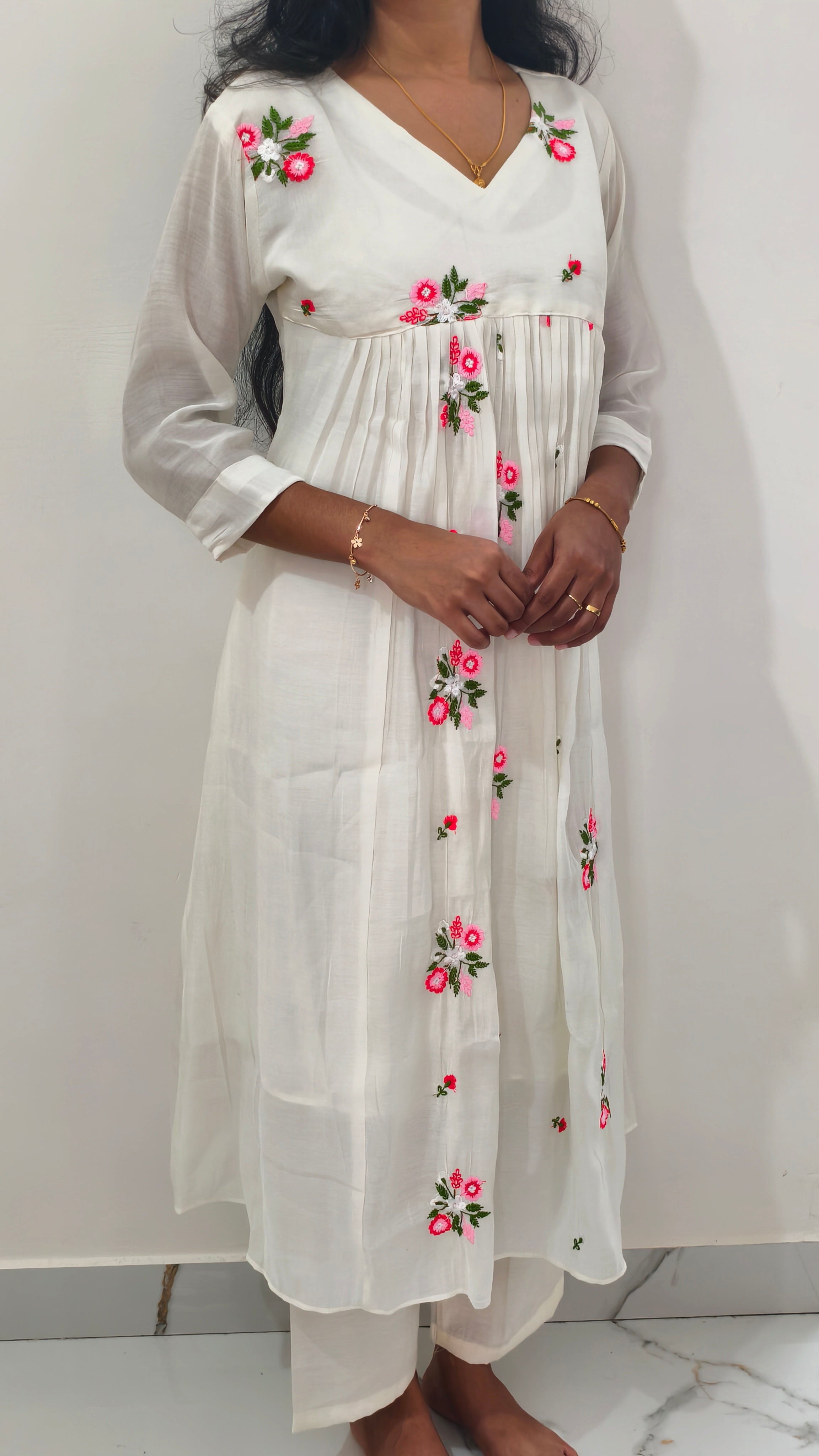 Anjanam Berry Blossom Co-ord Set