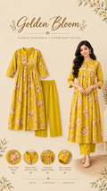 Anjanam Golden Bloom
Floral Printed Kurti